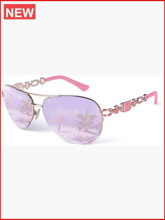 Mirrored Aviator Sunglasses UV400 Metal Frame Unisex main image 7